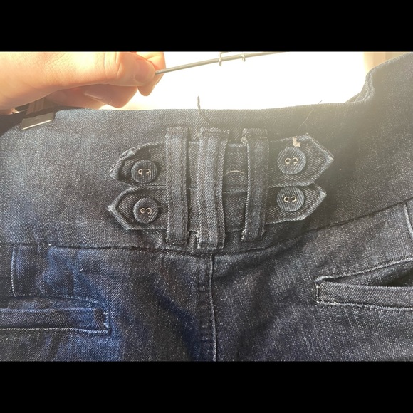 City Chic Denim high waisted shorts -size 16 - Picture 3 of 5